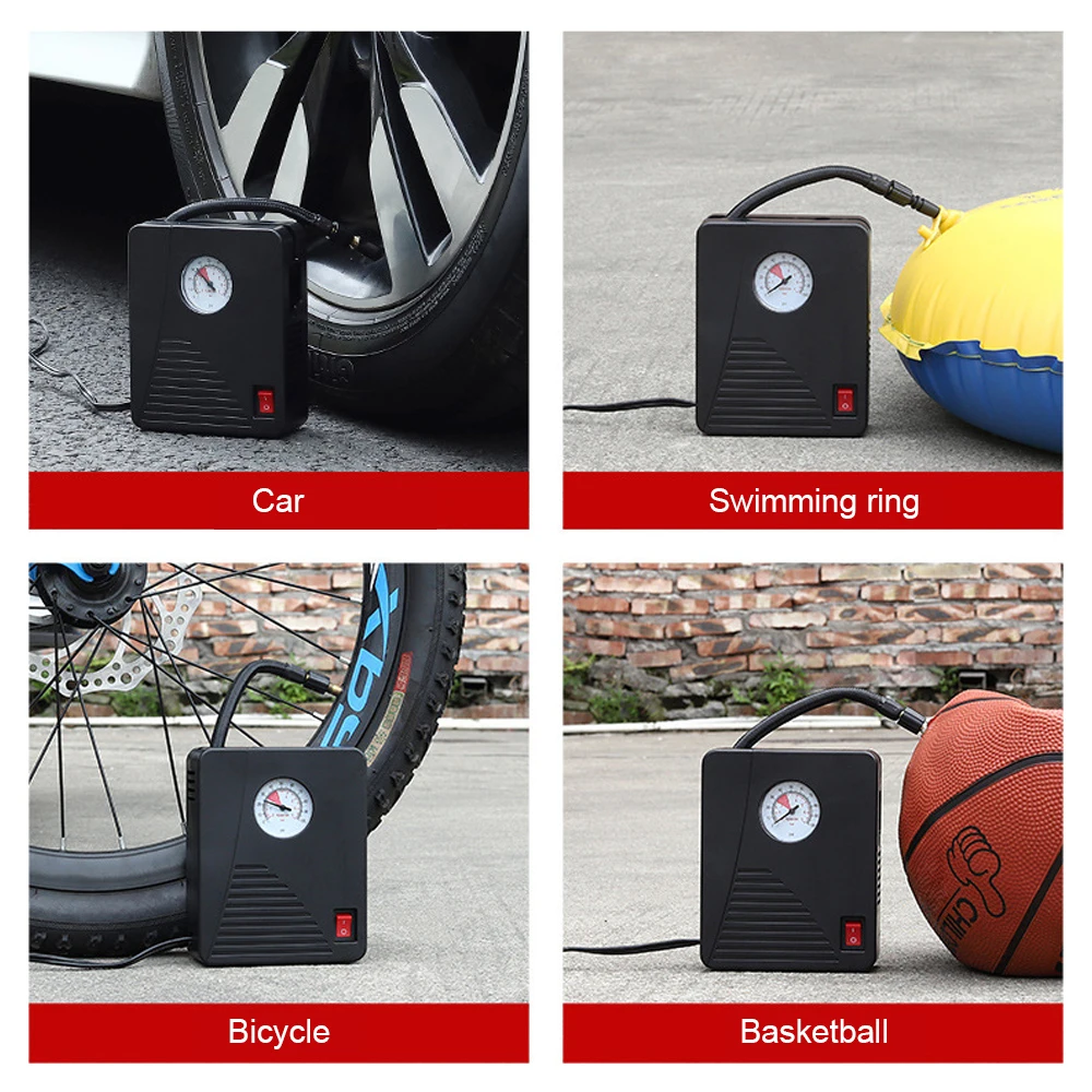 Tire Inflator 12V 96W Car Electric Air Pump Mini 100PSI 35L/Min Portable For Car Motorcycles Bicycle Ball Air Compressor image 4