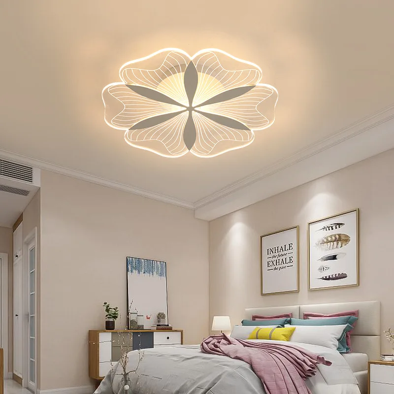 

White LED Chandeliers Ceiling Lamp Acrylic Hardware LED Living Room Bedroom LED Spotlight Porch Mural Corridor Balcony