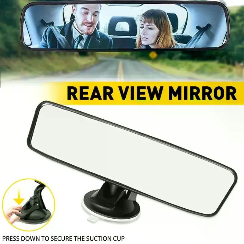Interior Rear View Mirror 360° Rotates Car Rear Mirror Wide-angle Rearview Mirror Adjustable Suction Cup Car-styling Universal