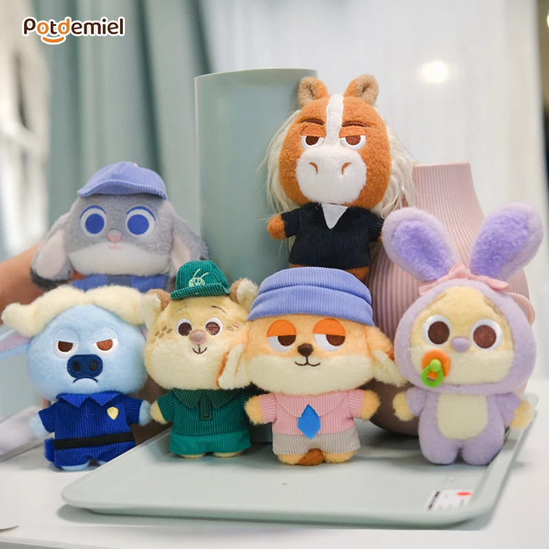 ポットデミエル ズートピア ジュディ ニック ぬいぐるみ ソフト キュート 動物フィギュア コレクション バッグチャーム ぬいぐるみ ギフトバッグ ペンダント