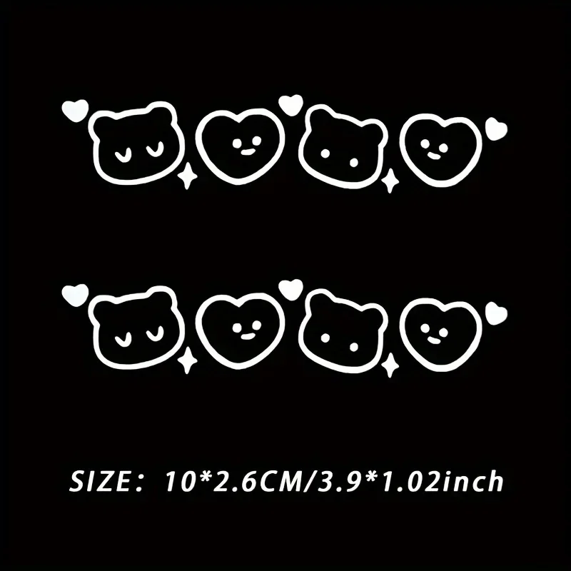 

«Наклейки «Симпатичный медведь и сердце» из 2 предметов — идеально подходят для боковых зеркал автомобиля, ноутбуков, бутылок с водой, чехлов для телефонов для добавления сладкого очарования»