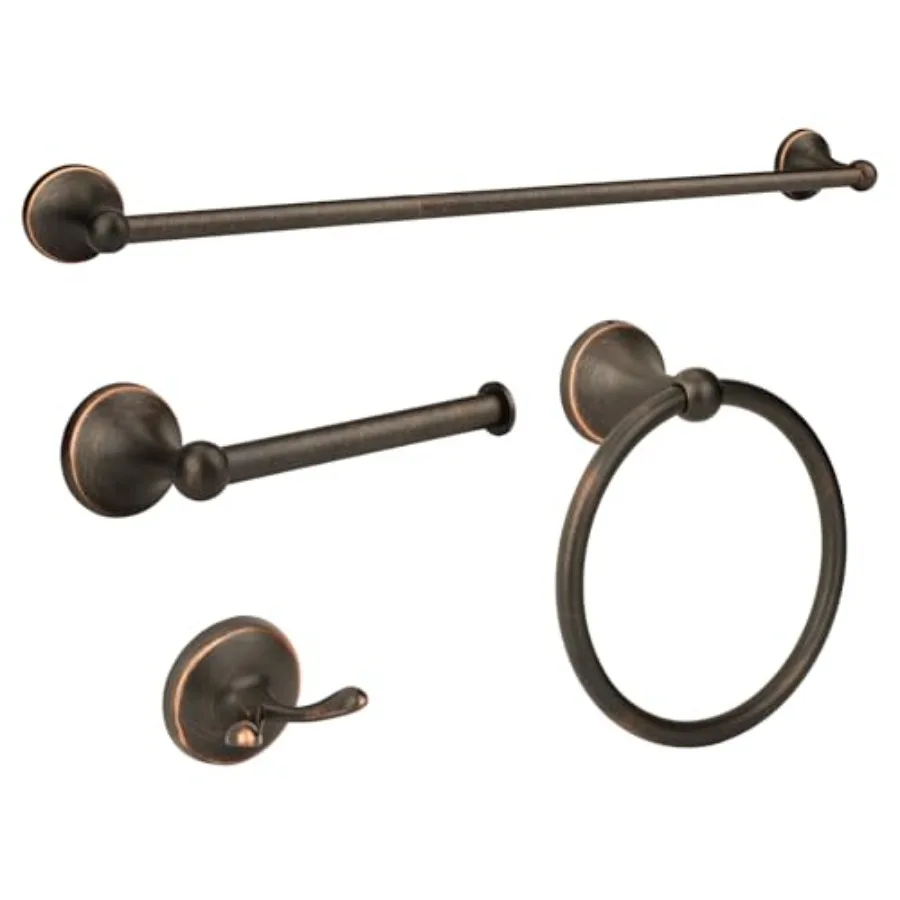 

4 Pcs Antique Bathroom Hardware Accessories Set, 24 Inch Towel Bar Set, Towel Rack Set, Bathroom Towel Holder Set