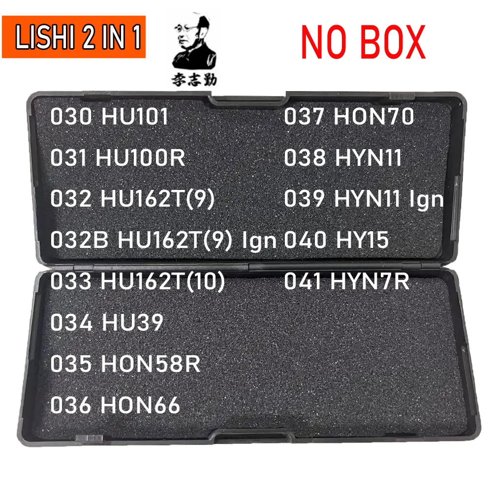 Sin caja negra 011B-020 # LiShi 2 en 1 FO38 lector GT10 GT15 para GM37 GM39 GM45 BYD01 BYD01R HU43 HU49 para herramientas de cerrajero Geely