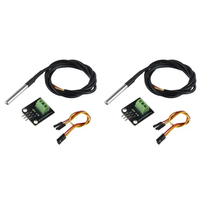 A27F-BOJACK DS18B20 Temperature Sensor Module Kit With Waterproof Stainless Steel Probe For Raspberry Pi