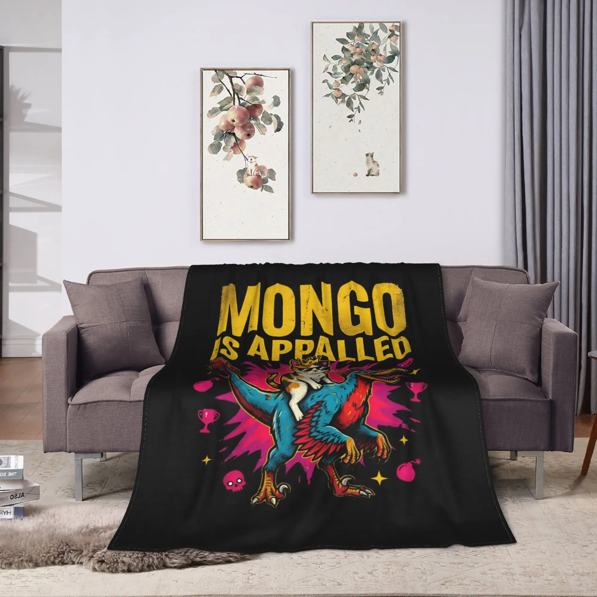 Mongo Is Appalled Blanket Quality Warm Soft Dungeon Crawler Bedding Throws Winter Girls Boys Outdoor Comfortable Bedspread