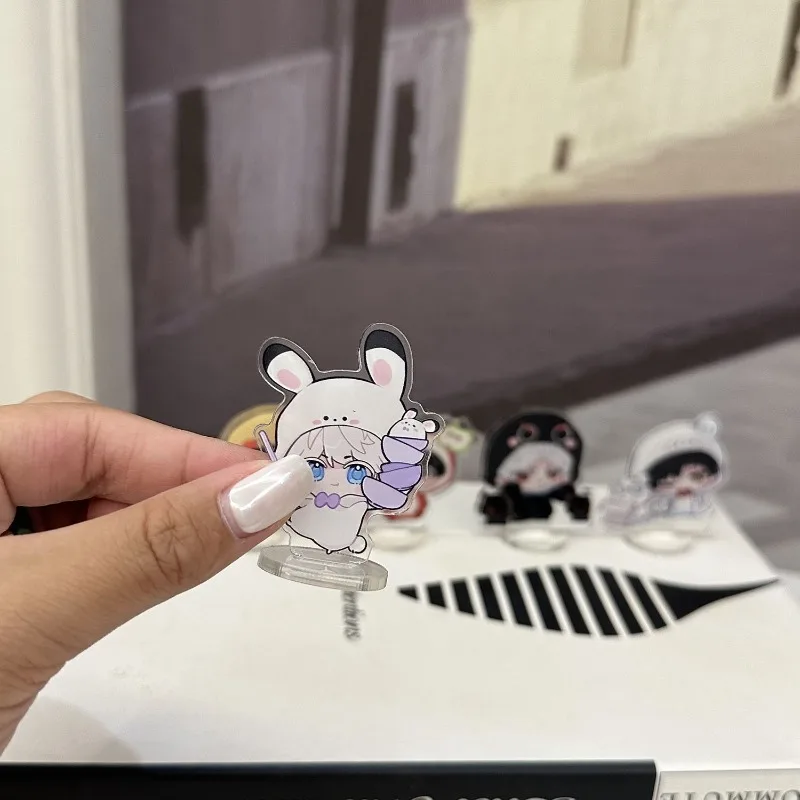 5 سنتيمتر/1.97in الحب والمساحة العميقة 5 قطعة لوحات قائمة شخصيات الاكريليك لعبة الأجهزة الطرفية لطيف اكسسوارات سطح المكتب الحلي الحرف لعبة #6