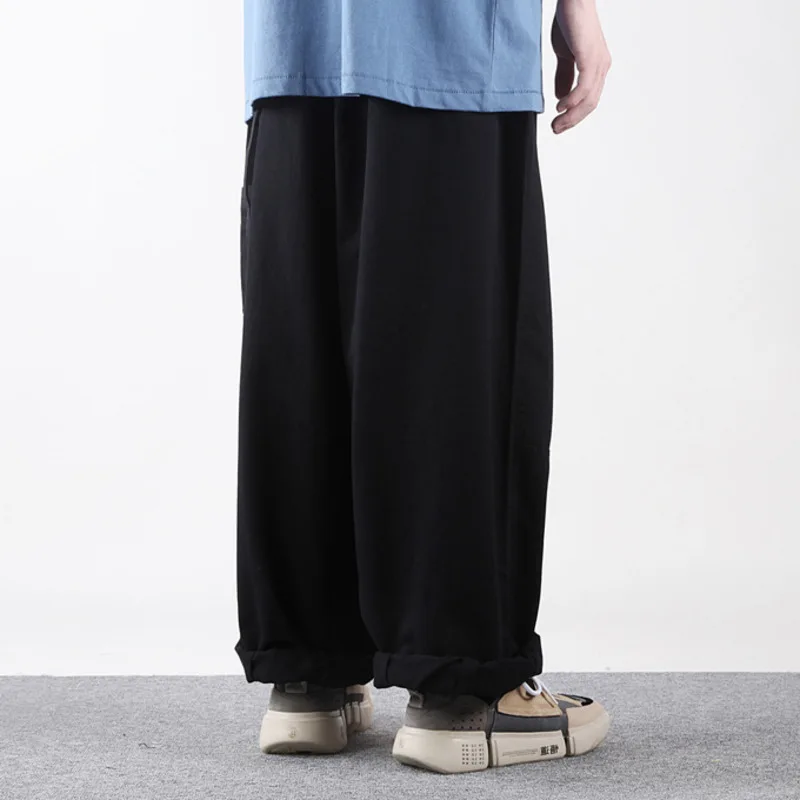 Men\'s Four Seasons New Style Cityboy Japanese Retro Work Pants Loose and Versatile Wide Leg Pants Amikhaki Casual Pants NP8056
