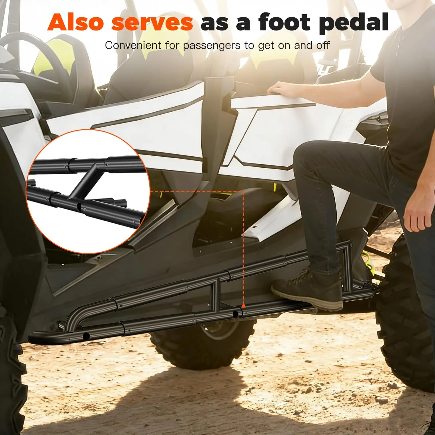 Nerf Bars Rock Sliders for Polaris RZR XP 1000 2024 2025 2026+