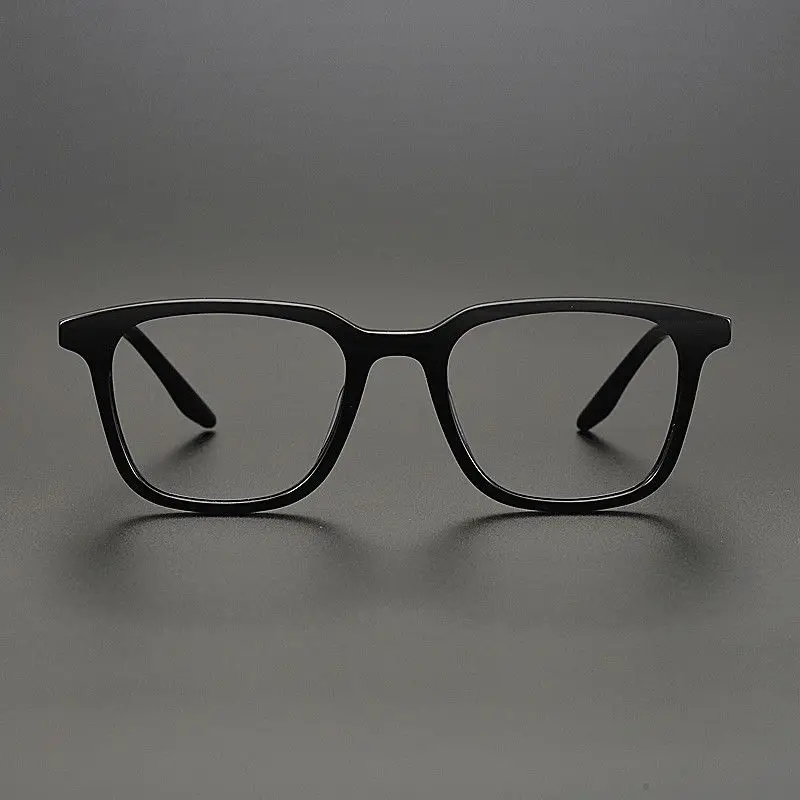 2PCS Fashion Myopia Optical Eyeglasses Unisex Classic Square Glasses Frame Women Men TR90 Ultralight Prescription Eyewear