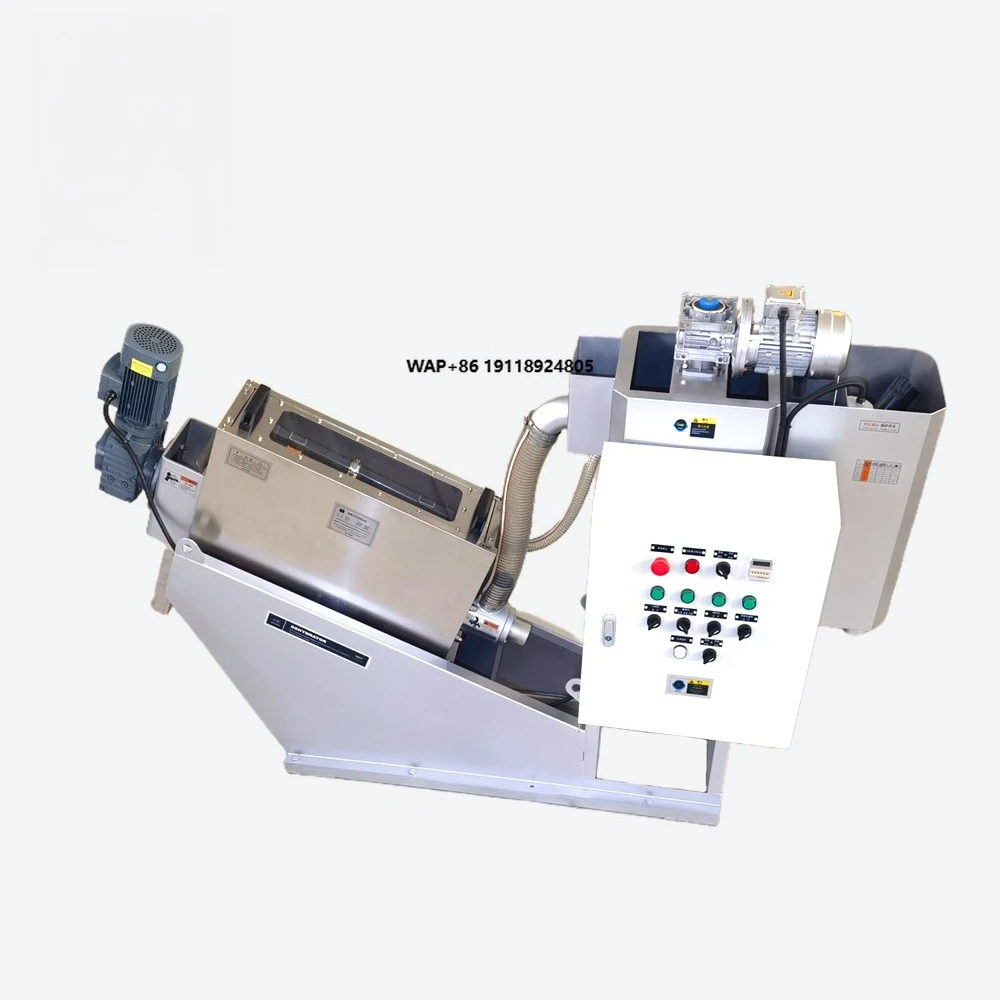 High Performance Multi-Plate Screw Press Sludge Dehydrator Automatic Volute Dewatering Machine Volute Sludge Thickener