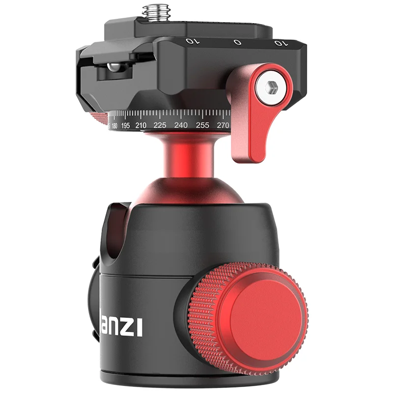 Ulanzi U-60 U-70 Metal Ballhead Pan Tilt Dual Cold Shoe Tripod Head Vlog Tripod Head