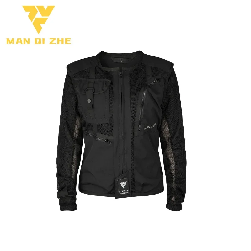 

Motorcycle Jacket Summer Mesh Breathable Biker Jacket Ventilate Wear Resistant To Fall Outdoor Casual with CE Protective Gear