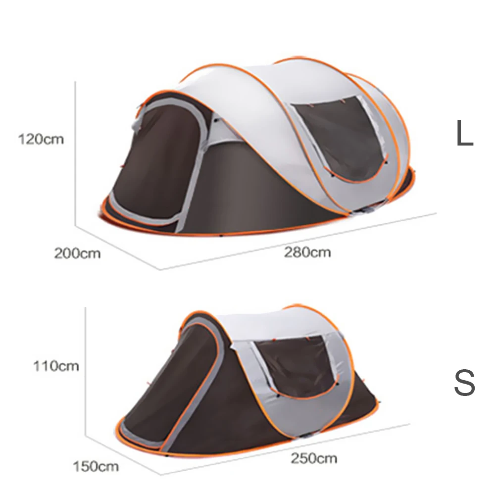 Pop Up Dampproof Big Camping Outdoor Pop Up Tent with Family Ultralight Portable for Tourism