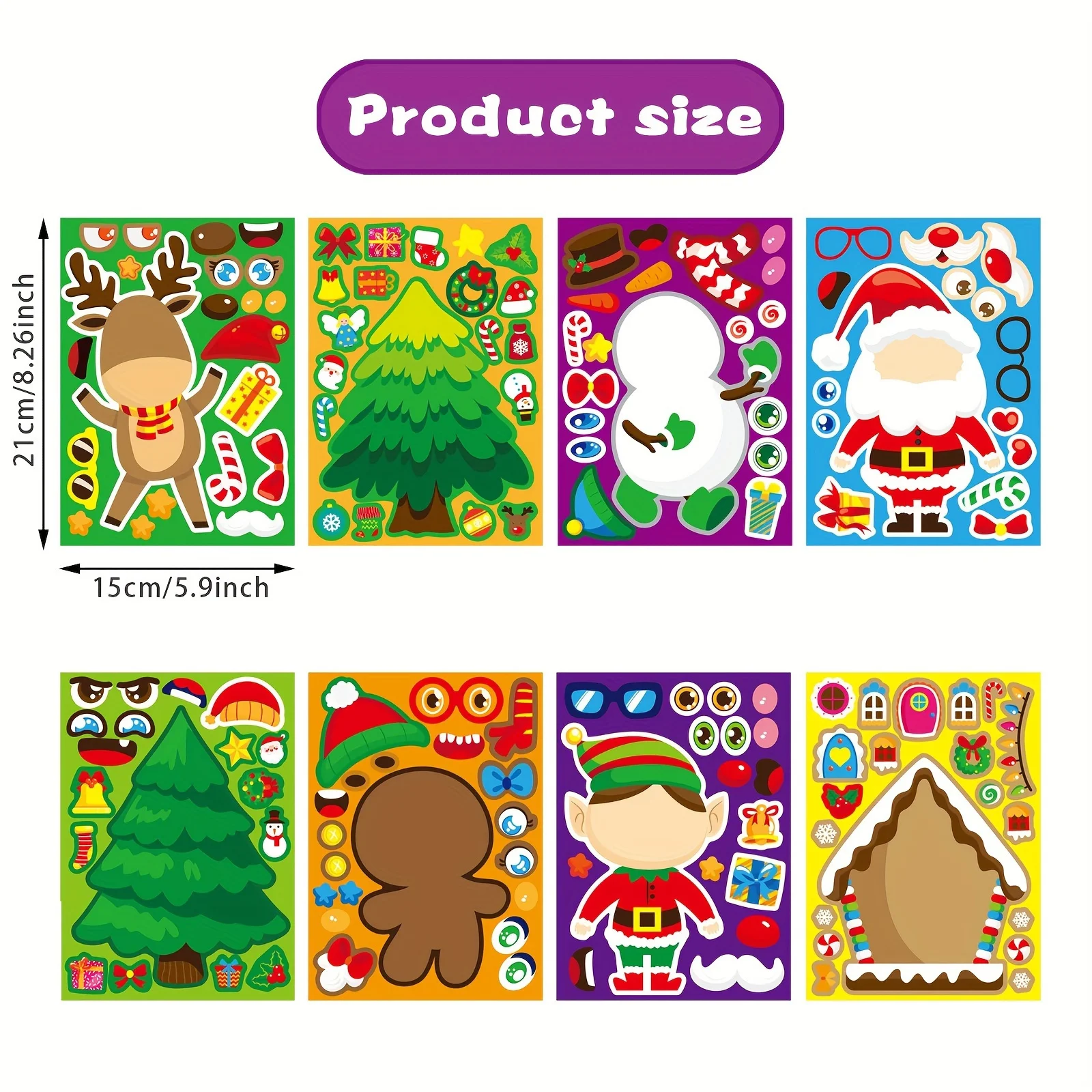 24pcs Christmas Stickers, For Suitcase Water Bottle Phone Case Laptop Computer Skateboard Luggage Helmet, Christmas Activities