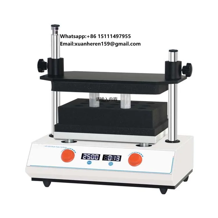 

HT-200 Multi-tube vortex Mixing Instrument With LED Display Speed 2500rpm Laboratory Test Tube Blod Vortex Mixer