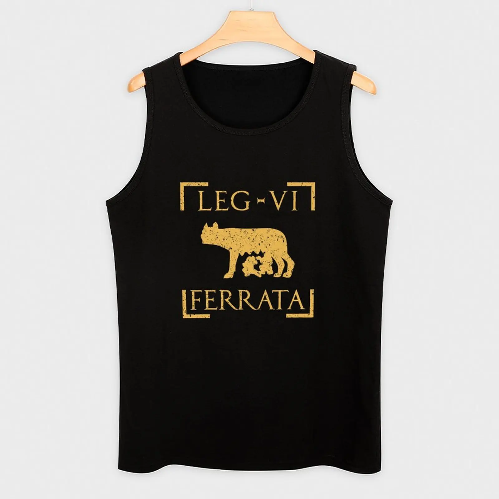 Legio VI Ferrata Lupa Romana Roman Legion Tank Top Logo Free Print Tank Top Casual Graphic
