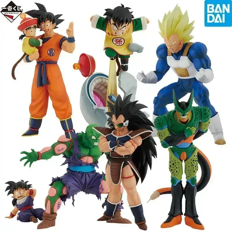 

Фигурка героя из аниме «Драконий жемчуг» Ichiban Kuji Raditz Goku Gohan пикро Вегета, Оригинальная фигурка Bandai из ПВХ, Коллекционная модель, игрушка в подарок