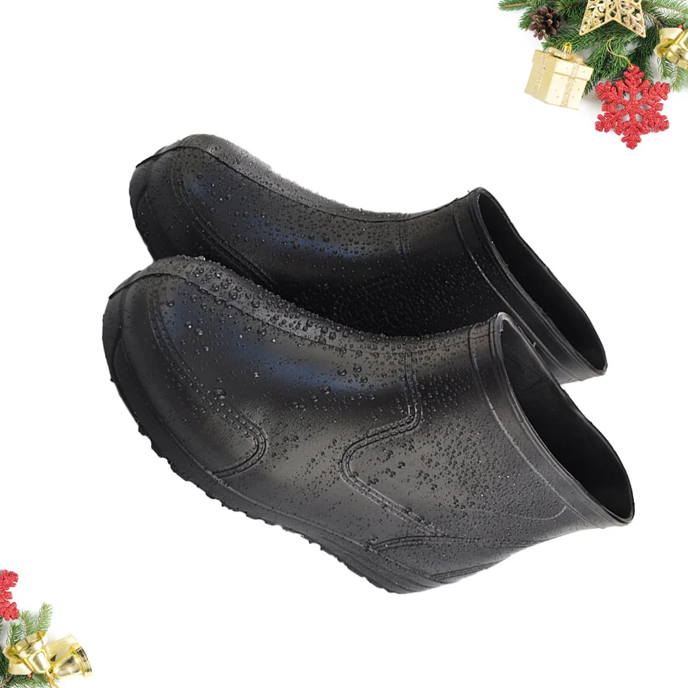 1 paio di scarpe da pioggia antiscivolo stivali a bombola bassa resistenti agli acidi agli alcali taglia 45 resistenti antiscivolo tacco spesso comodi