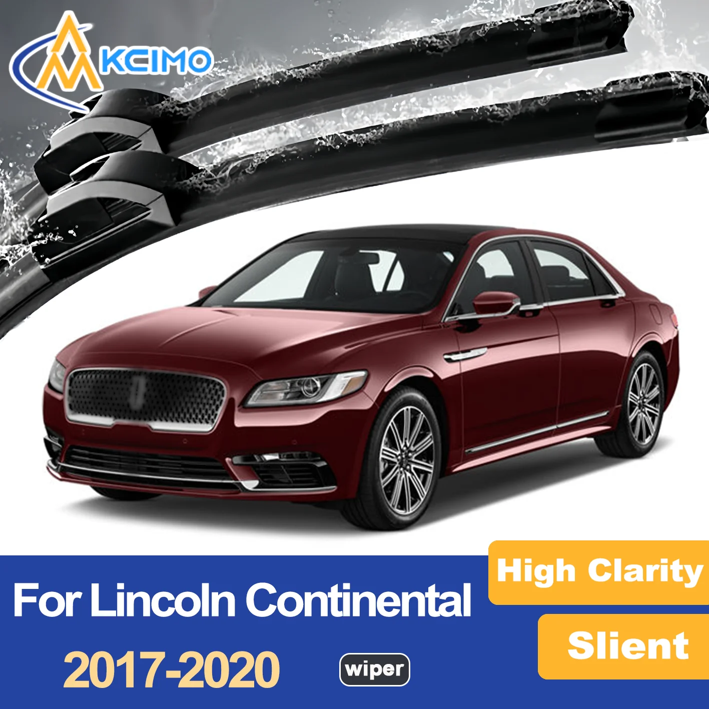 

Premium Wiper Blades for Lincoln Continental 2017 - 2020 Streak Free Quiet Durable for Luxury Driving