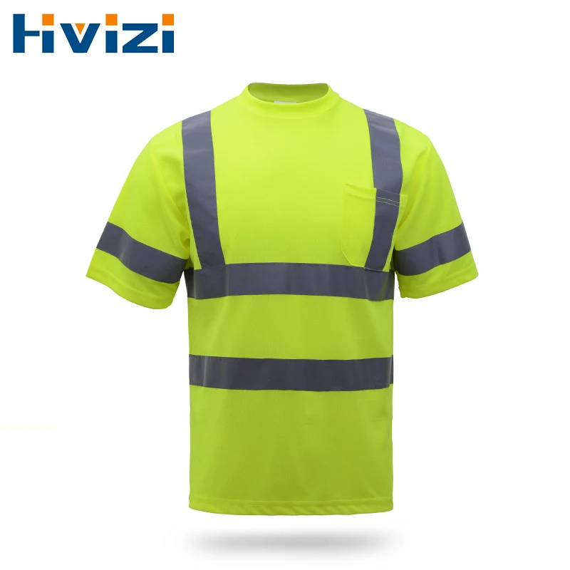 

Светоотражающая защитная рабочая рубашка Hi Vis, светоотражающий жилет, дышащая рабочая одежда, защитная светоотражающая футболка, рабочая