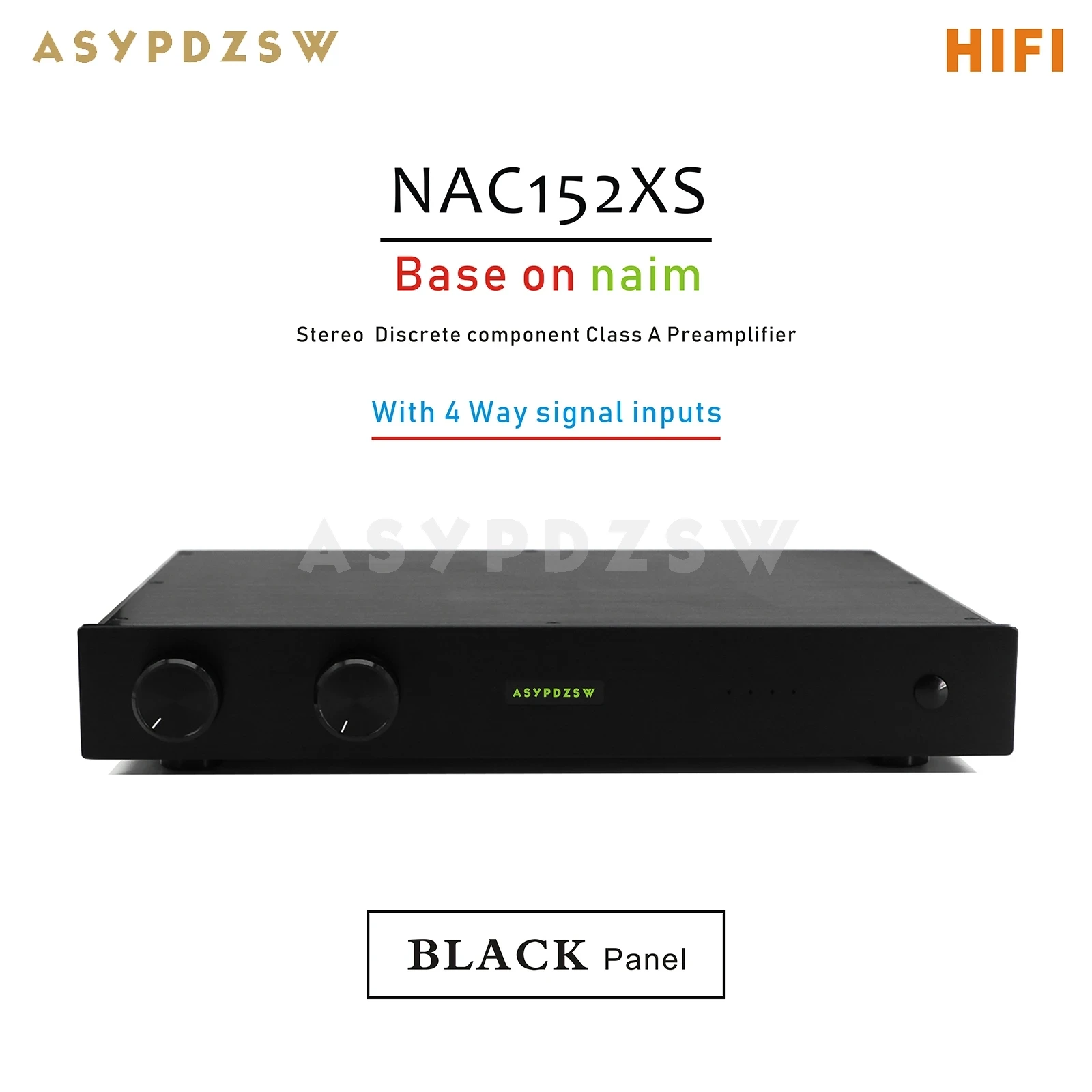 

HIFI NAC152XS Stereo Discrete component Class A Preamplifier Base on NAIM NAC152 With 4 Input For NAP200/NAP250 Power amplifier