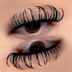 RED SIREN Wet Spike False Eyelashes New Design D Curl Russian Strip Lashes Wispy Volume Fluffy Spikey Eye Lashes