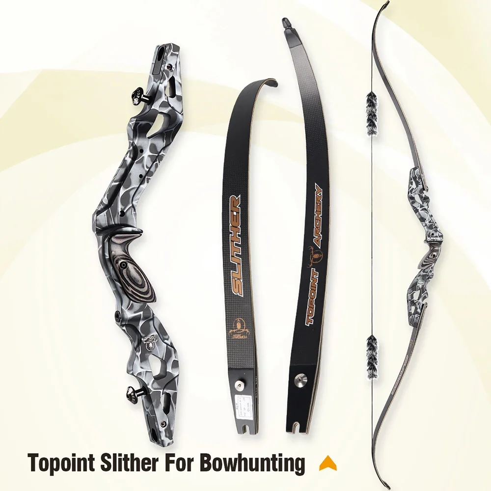 Imagem -05 - Topoint-slither Bow Riser para American Hunting Recurve Take Down Bow Tiro com Arco Direita Acessórios 17 in 19 in 21 in 3055lbs