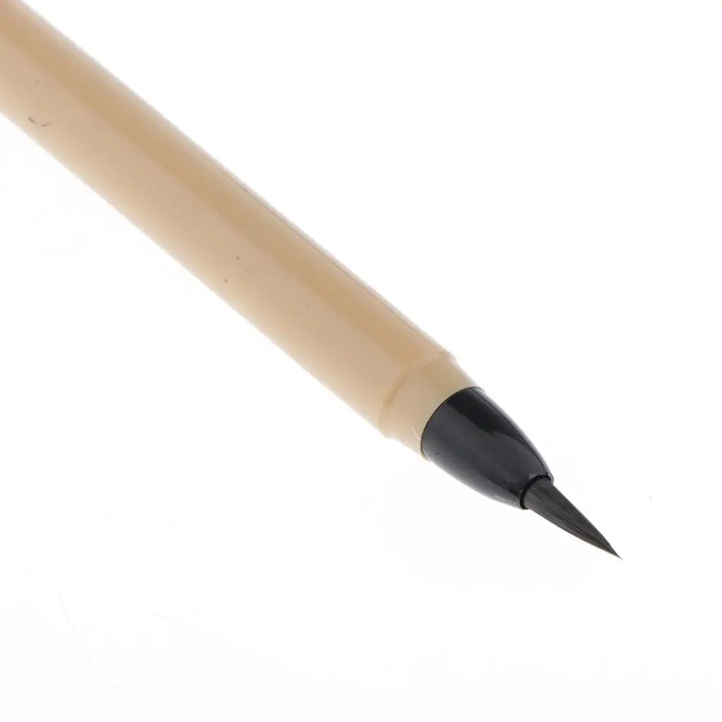 Chinese Calligraphy Drawing Brushes Wolf Hair Bamboo Shaft Artistic Brush for Mandarin Calligraphy Notebook