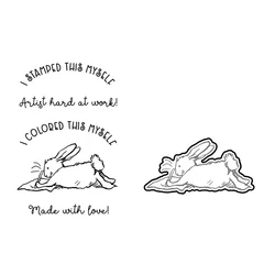 2022 New Animal Easter Bunny Pattern Clear Stamps and Metal Cutting Dies For DIY Craft Making Word Greeting Card Scrapbooking