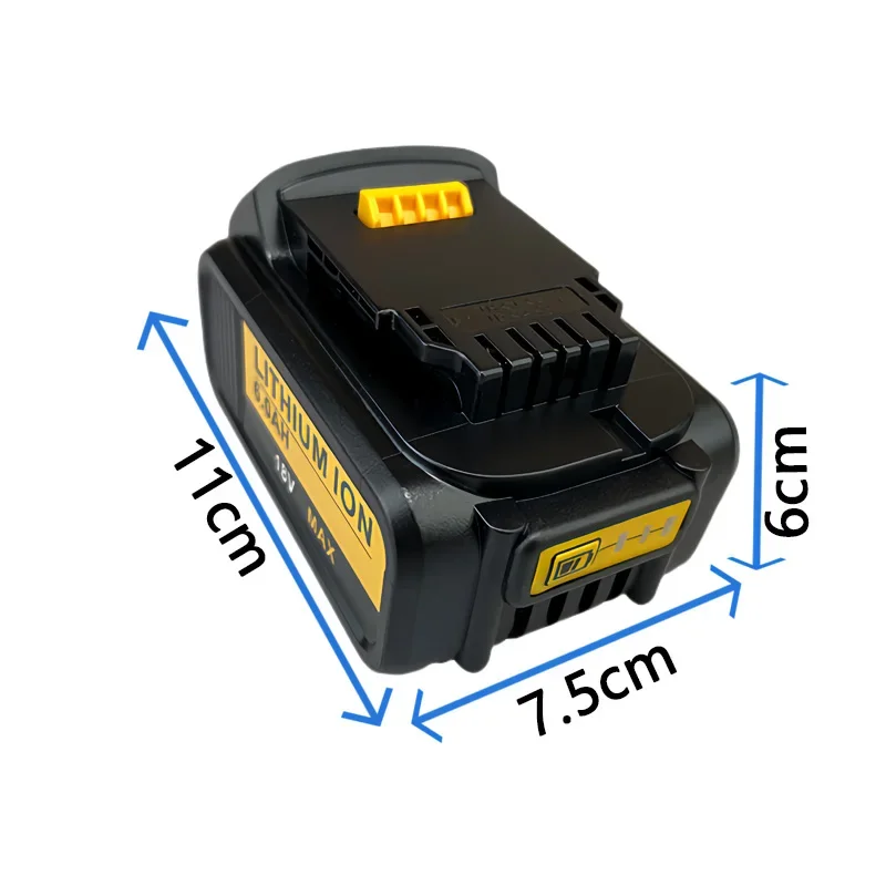 Suitable for DEWALT Dewei 18V lithium battery electric wrench and drill DCB112 charger，6000mAh，8000mAh，10000mAh