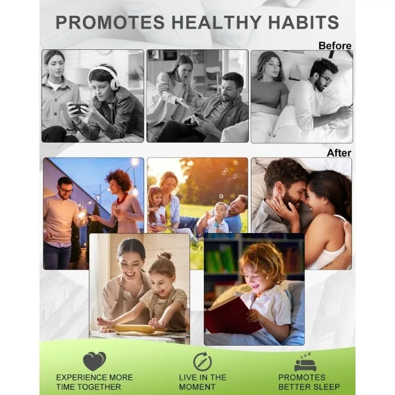 Safety Time Lock Box Anti-addiction Mobile Phone Box Self-discipline Lock for Addiction Management Smart Time Lock