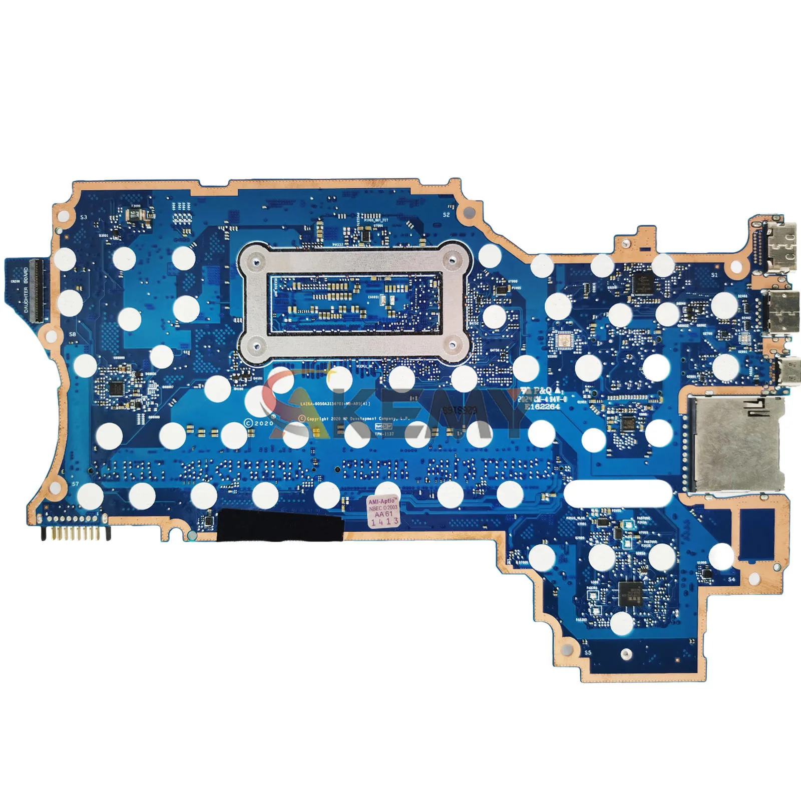 6050A3156701 para la placa base del ordenador portátil HP Pavilion X360 14-DW con i3 i5 i7 CPU DDR4 L96510-601 L96511-601 100% completamente probado
