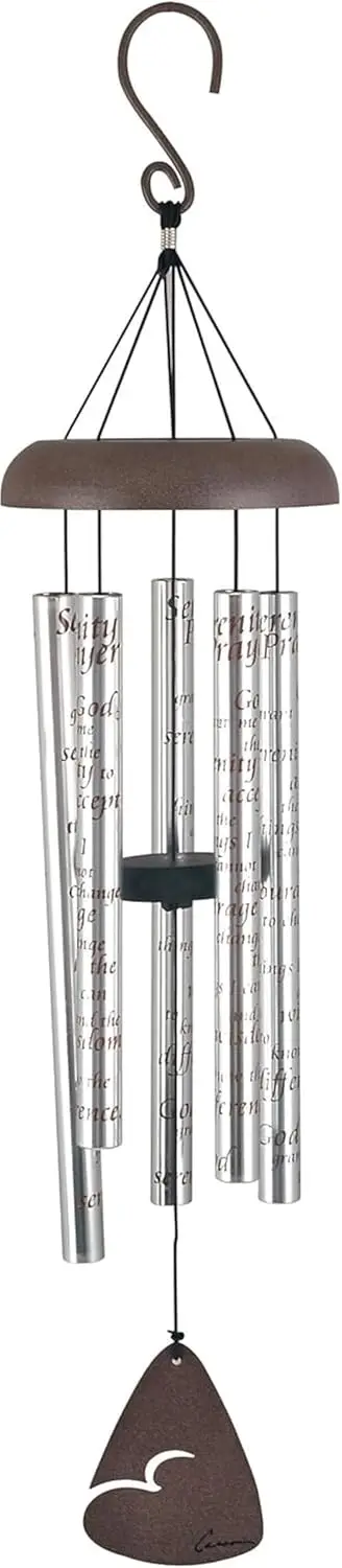 

Meaningful Wind Chime with Inspirational Poems, Adjustable Striker for Soothing Sounds
