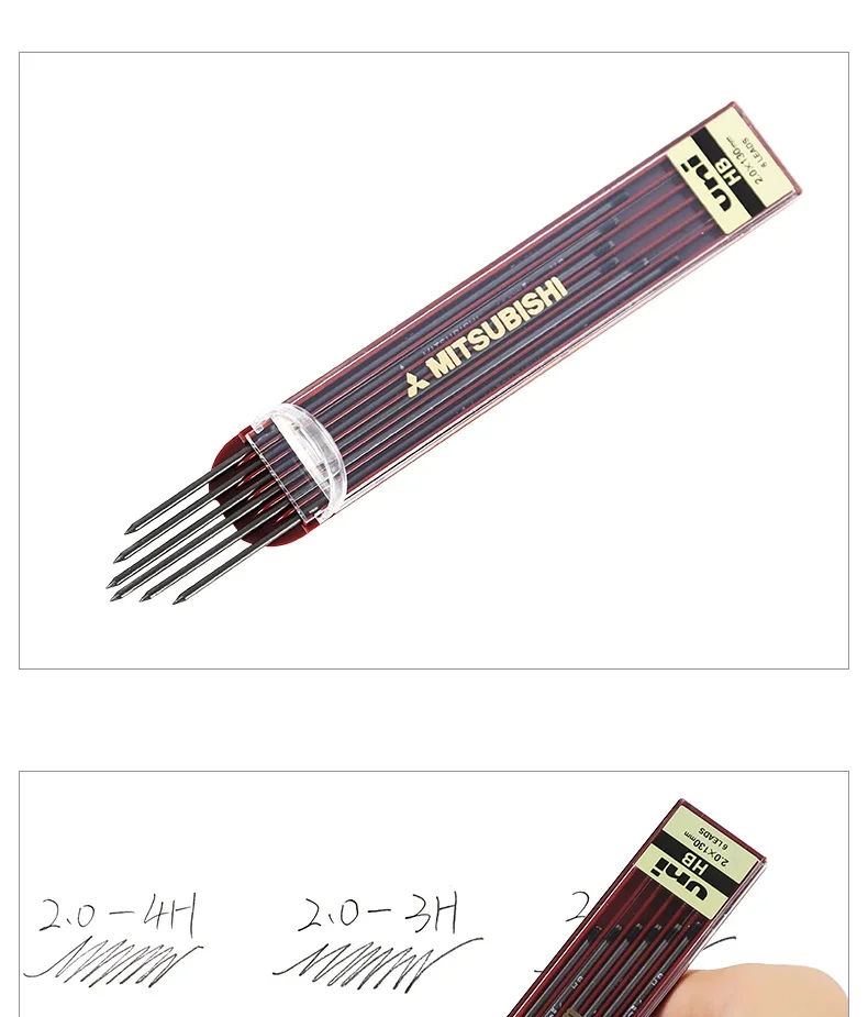 Japan UNI Engineering Druckbleistiftminen 2,0 mm, universeller Anspitzer DPS-600, für Zeichnen, Entwerfen und Design – Detail 11