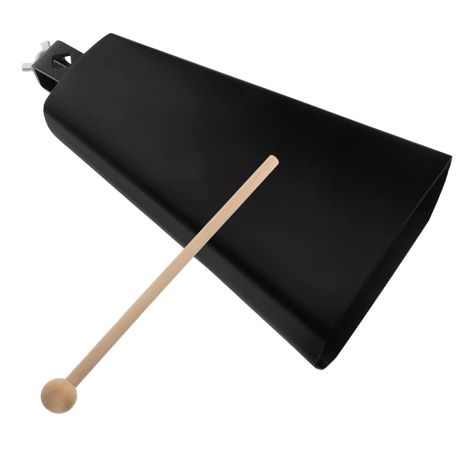 1Set Metal Cowbell Instrument with Stick Versatile Hand Percussion Cowbell for Beginners Drum Sets Band Practice Music Education view 6
