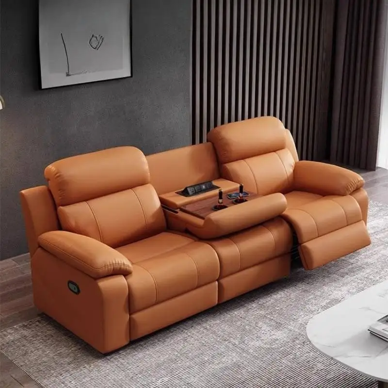 

Orange China Electric Recliner Sofas Cheap Modern Luxury Nordic Living Room Sofas European Italian Banken Woonkamer Furniture