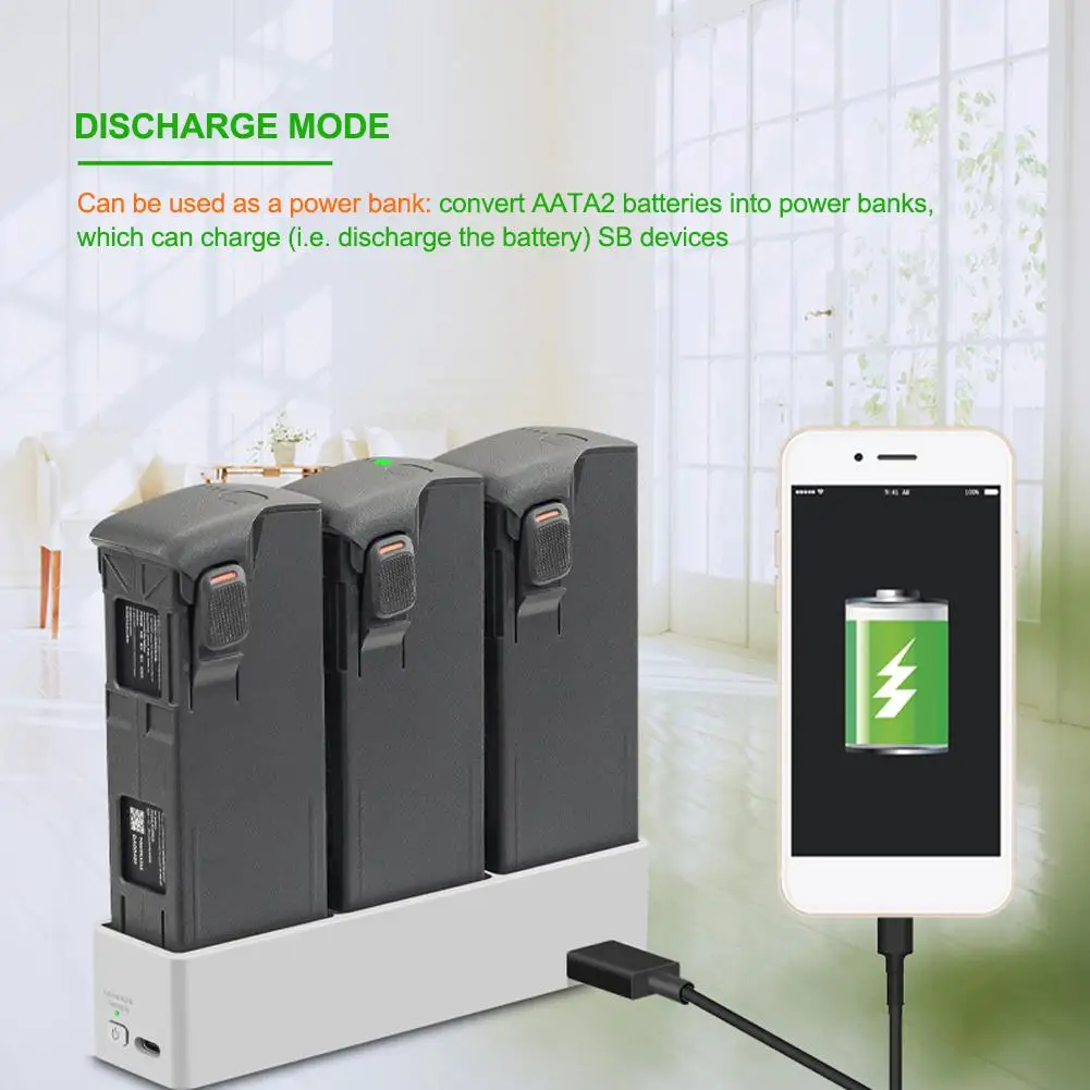 For DJI AVATA 2 Battery Charger Three-way Charging Overload Overcurrent Overheat Overvoltage Circuit Short Protection Overc I7V8