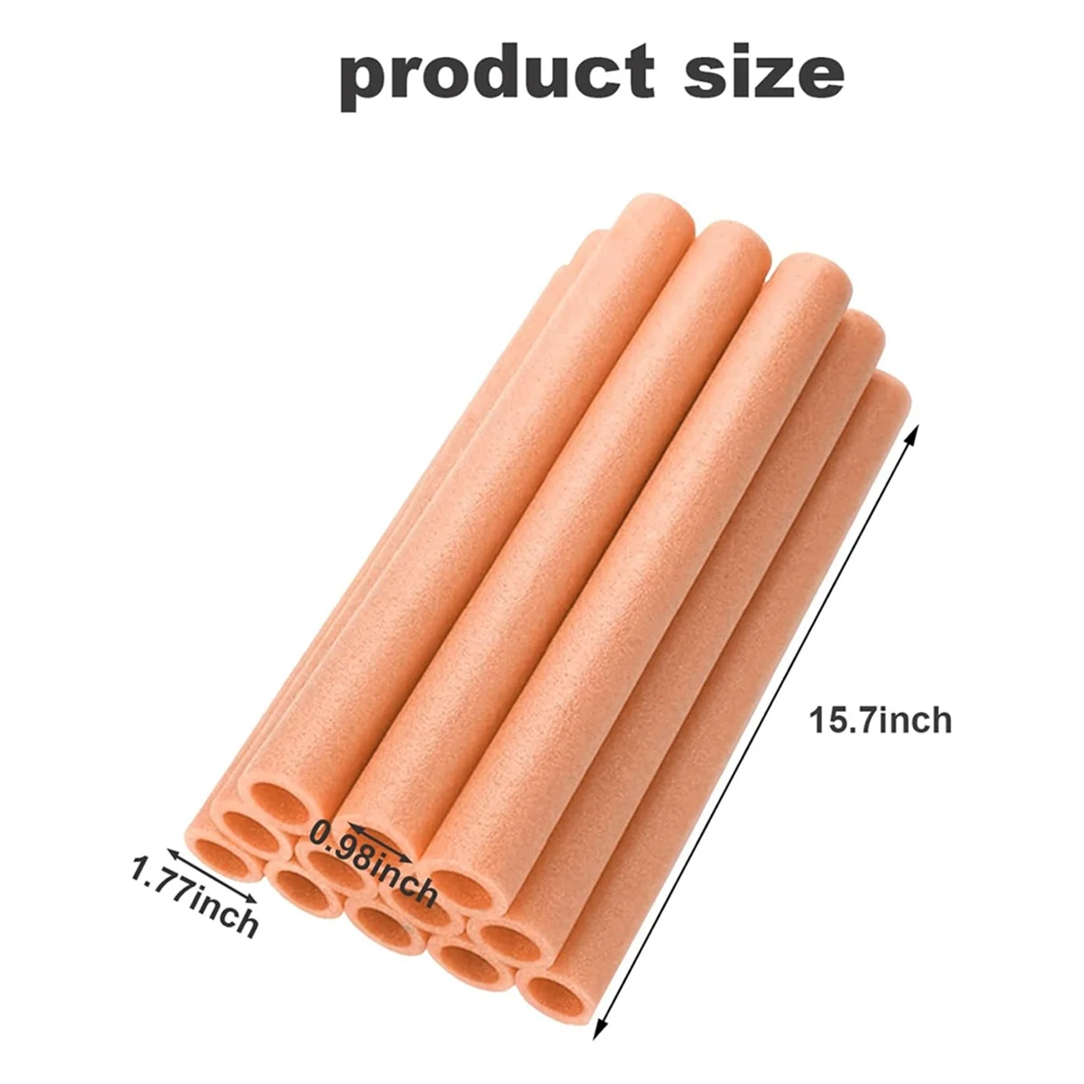 12Pcs Trampoline Pole Foam Sleeves,Trampoline Padding Replacement,Trampoline Protective Sleeves Foam Tubing Orange