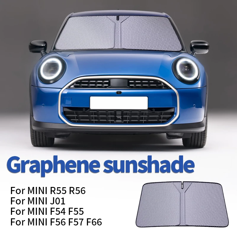 

Graphene Car Front Windshield Double-Layer Sun Visor Protection SunShade For Mini F54 F55 F56 F57 R56 R55 J01 F66 Car Accessorie