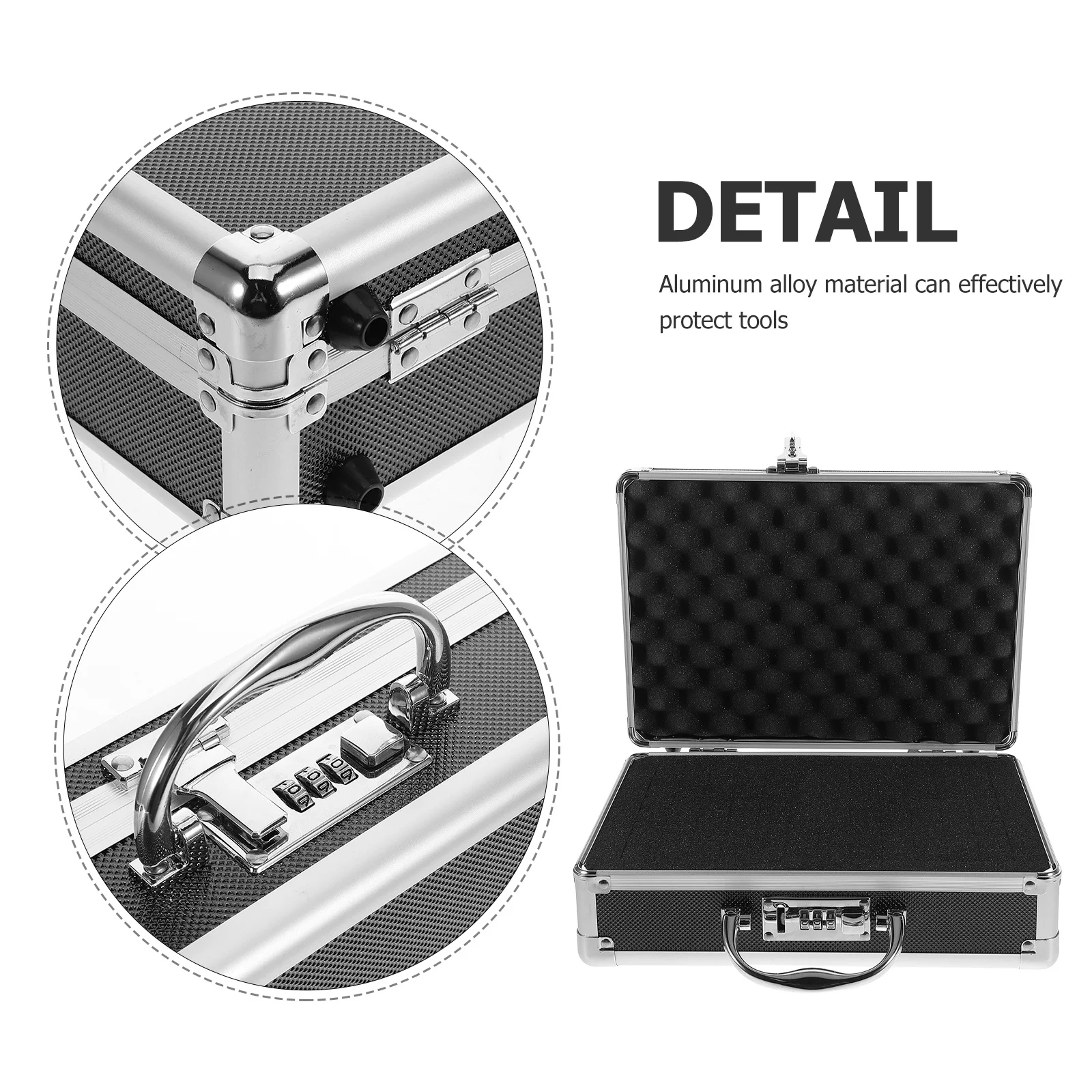 Aluminum Alloy Toolbox Multifunctional Large Capacity Storage Case Portable Handle Tool Organizer For Home Diy Craft