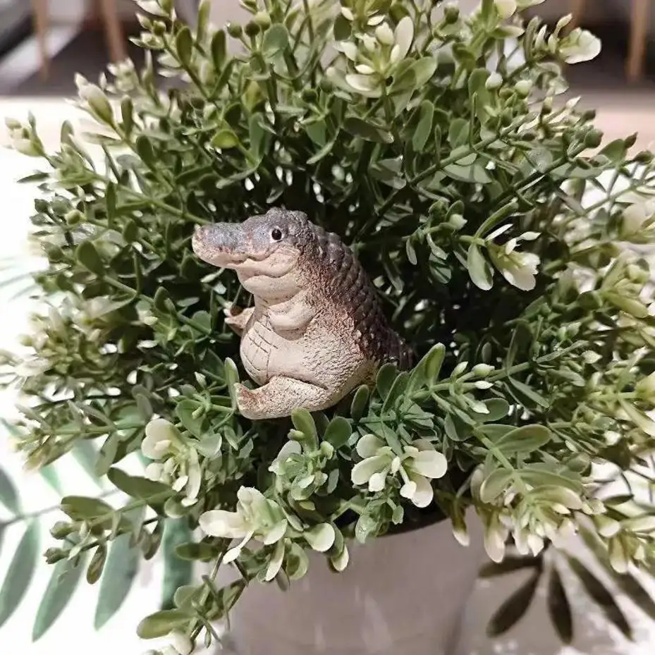 Boutique Tea Petting Fuuny Little Animals Pet Ornament Handmade Tea Ceremony Financial Decorate Toy Gift Home Desktop Decor