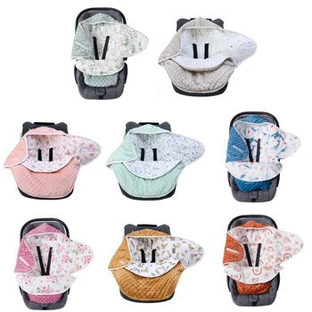 ทั่วไป Baby Swaddles ผ้าห่มห่อตัวทารกแบบพกพาสำหรับรถเข็นเด็กที่นั่งในรถยนต์