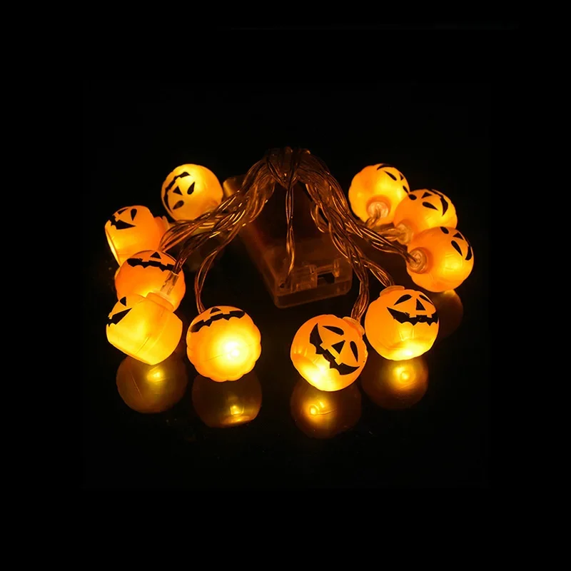 Halloween LED Light String Portable Pumpkin Ghost Skeleton Light New Product Home Bar Halloween Party Decoration Supplies  cute