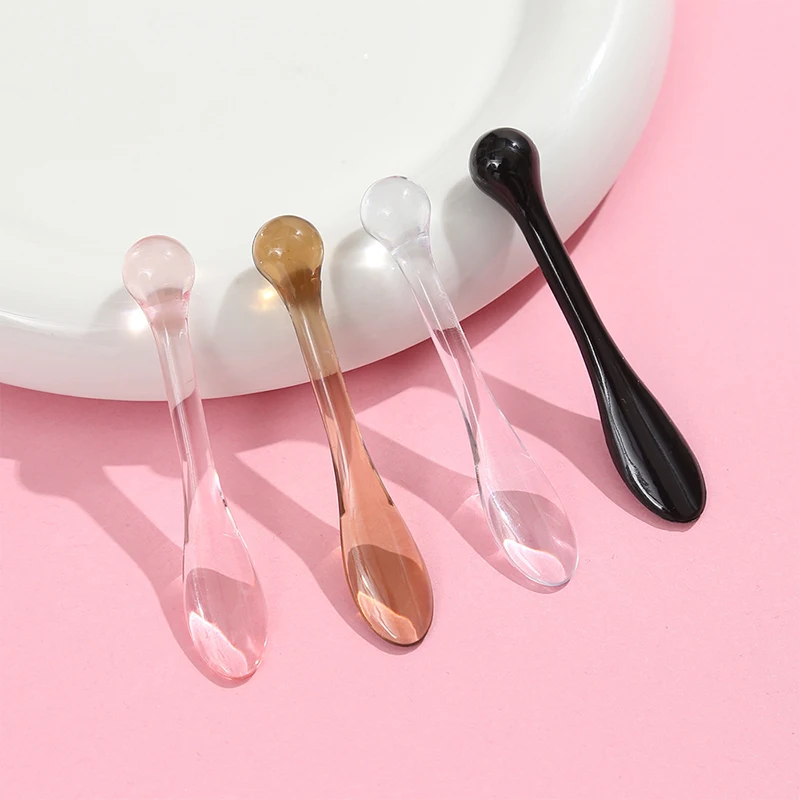 

1/3pcs Acrylic Cosmetic Spatulas Scoop With Box Face Cream Mask Mud Mixing Spoon Beauty Tools Absorb Roller Facial Applicator
