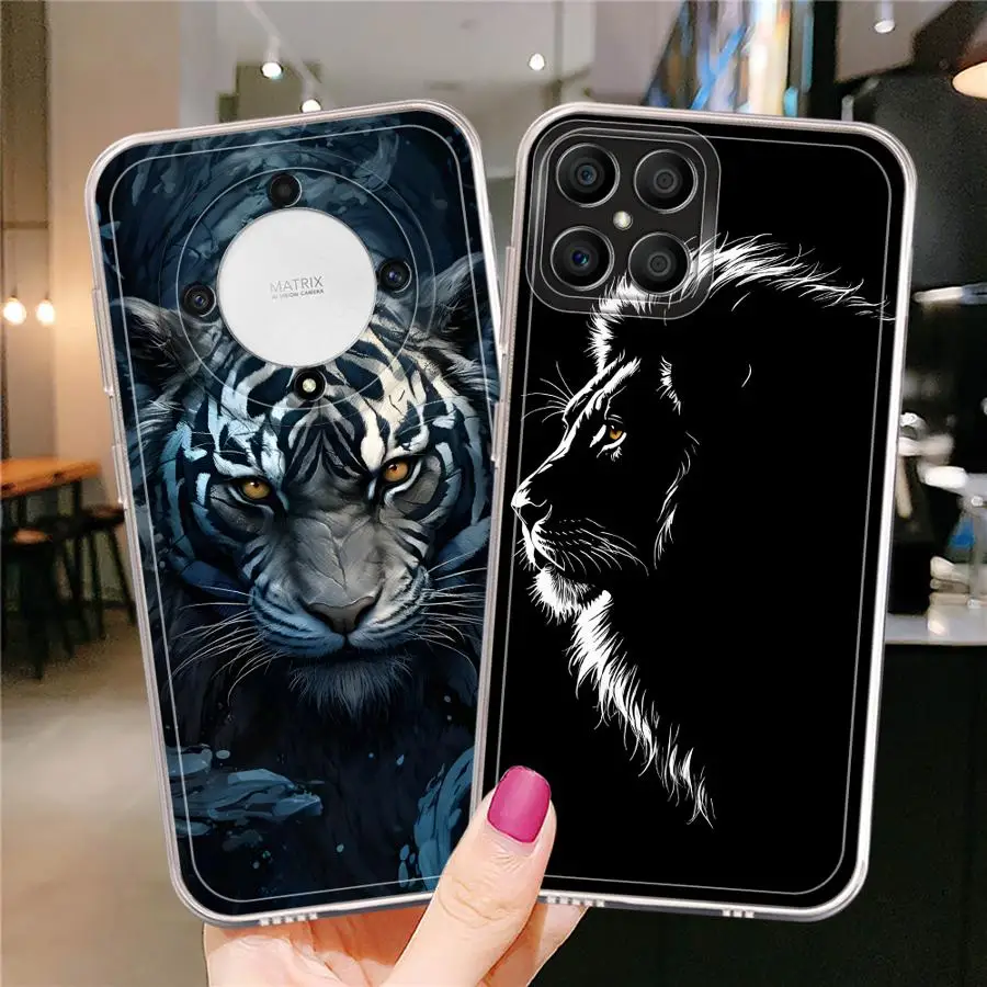 เคสโทรศัพท์ลายเสือสุดเท่ สำหรับ Honor X8a X8b X9b X7b X8 90 Lite X9a