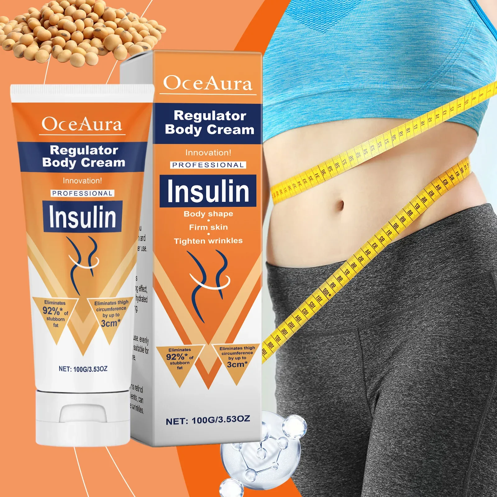 กล้ามเนื้อหน้าท้องครีม Belly Burning Strengthening Sweat Enhancer หล่อลื่นกล้ามเนื้อ Body FAT ลบกระชับ ABS Sculpting Cream