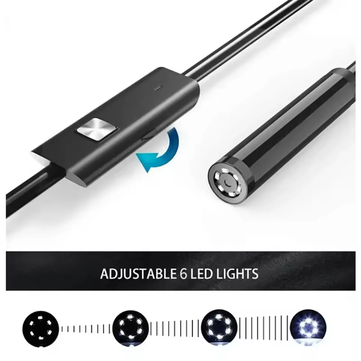 Type-c Android USB Endoscope Camera 7.0mm Hard Cable PC Android Phone Endoscope Pipe Type C Endoscope Inspection Mini Camera