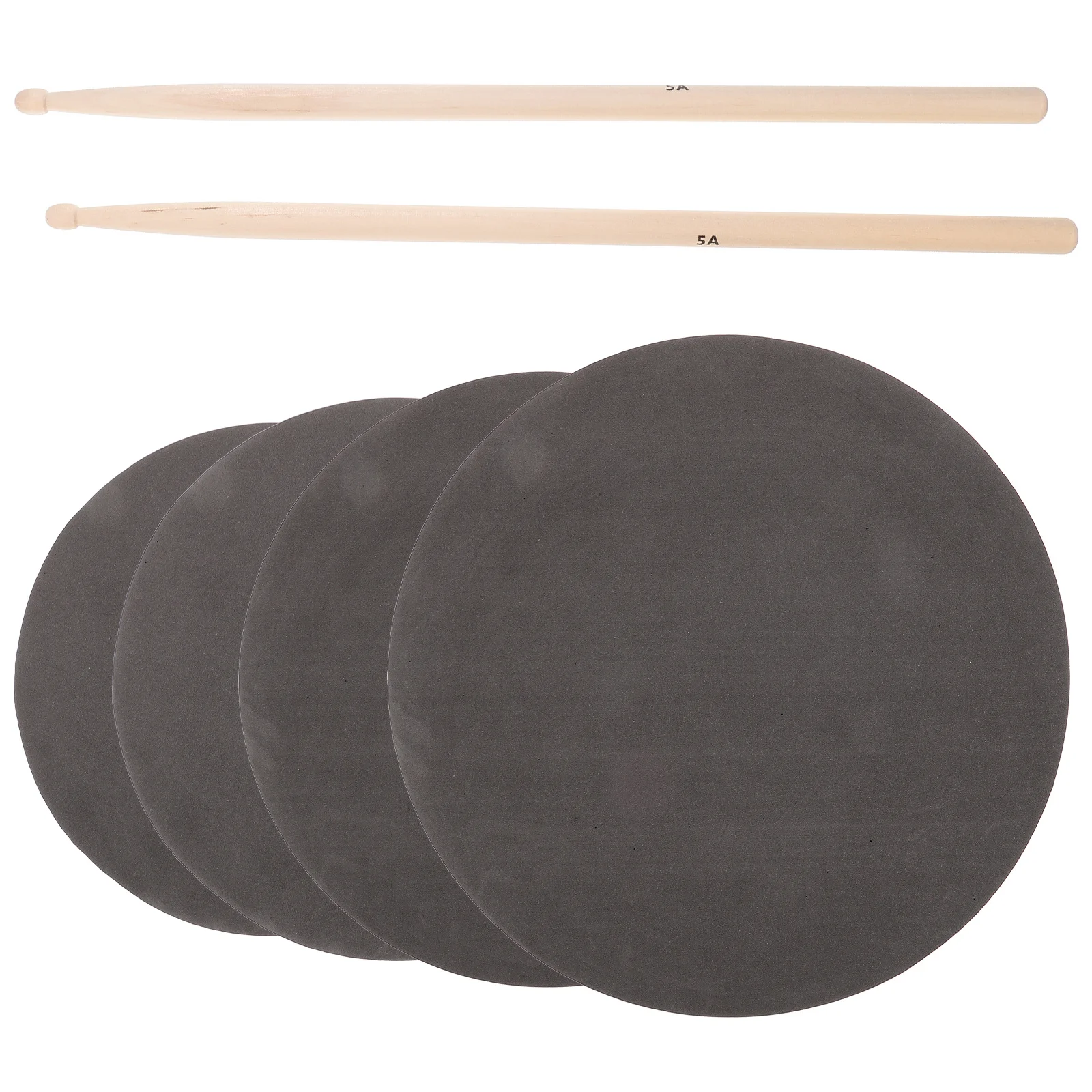 

1 set Practice Kit 12 Inch Quiet Drum Mute Pad Lightweight Foam For Snare Drum Stick Accessories Portable Tenor Practice Pad