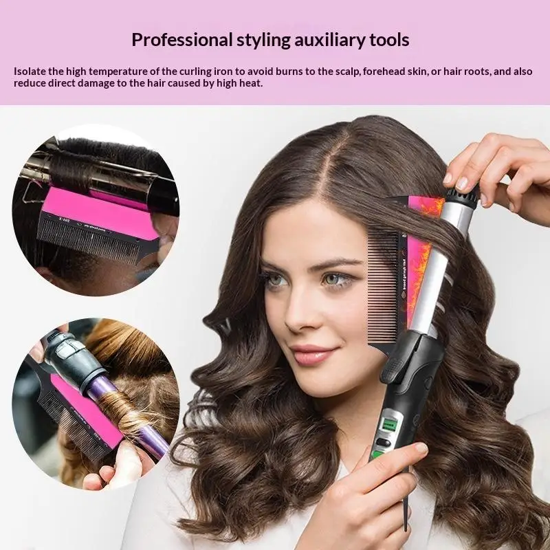 1Pcs Salon Gradient Coloring Tool 2 In 1 Hair Dye Brush Comb Set For Precise Highlights Fine Tooth Styling