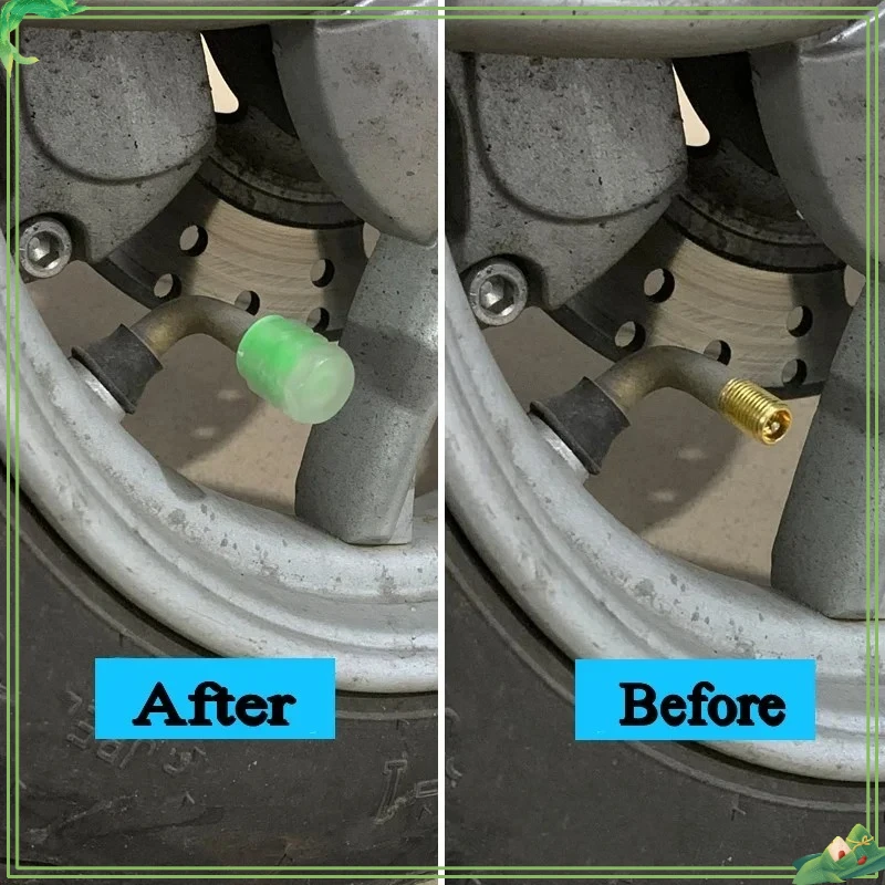 1-20 قطعة مضيئة سيارة الإطارات غطاء صمام الفلورسنت ليلة متوهجة ديكور دراجة نارية عجلة فوهة الغبار قضيب صمام إطار قبعات